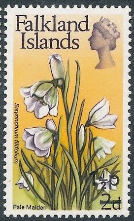 Stamp, Flower Definitive (Surcharged), Falkland Islands,  , Flowers