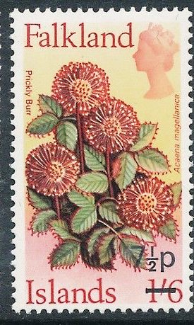 Stamp, Flower Definitive (Surcharged), Falkland Islands,  , Flowers