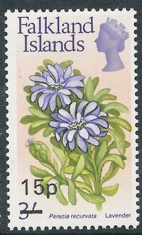 Stamp, Flower Definitive (Surcharged), Falkland Islands,  , Flowers