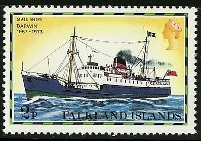 Stamp, Darwin 1957-1975, Falkland Islands,  , Ships