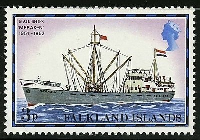Stamp, Merak-N 1951-1953, Falkland Islands,  , Ships