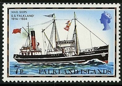 Stamp, SS Falkland 1914-1934, Falkland Islands,  , Ships