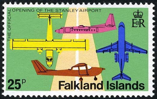 Aircraft over runway