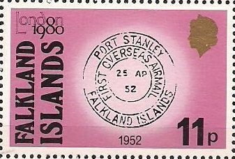 1952 Port Stanley Airmail Postmark