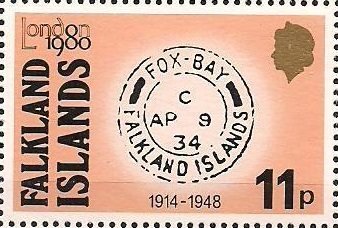 1934 Fox Bay Postmark