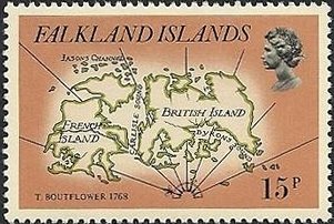 Map of French Island ,British Island