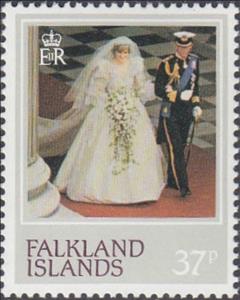 Stamp, Princess Diana, Falkland Islands,  , Royalty