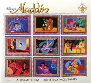 Mini Sheet, Complete Sheet Of 9 Stamps, Guyana,  , Disney