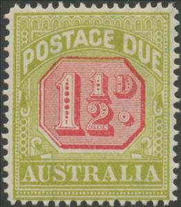 Stamp, Figure Bicolor, Australia,  