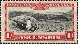 Stamp, Sooty Tern (Sterna fuscata) - Wideawake Fair , Ascension Island,  