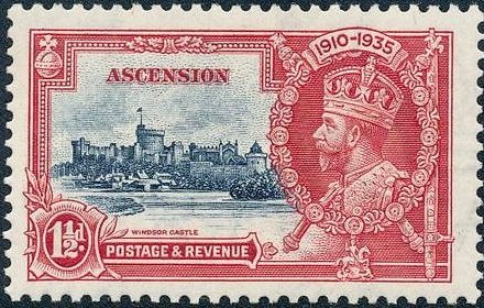 King George V. and Windsor castle