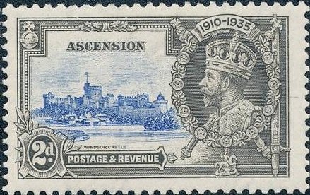 King George V. and Windsor castle