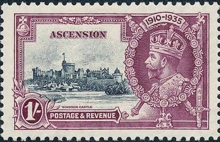 King George V. and Windsor castle