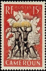 Stamp, Harvest of Banana, Cameroun,  