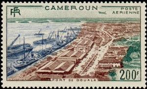 Stamp, Port de Douala-Douala port, Cameroun,  , Aviation, Aircrafts