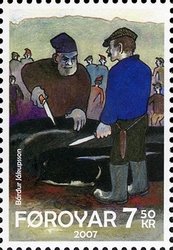 Stamp, The Old Man and his Sons, Faroe Islands,  , Literature