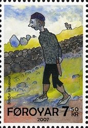 Stamp, The Old Man and his Sons, Faroe Islands,  , Literature