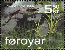Stamp, Life in a Stone Fence, Faroe Islands,  , Animals (Fauna)
