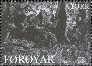 Stamp, The Magical Worlds of Elinborg Lützen, Faroe Islands,  , Mythology