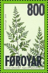 Stamp, Ferns, Faroe Islands,  , Plants (Flora)