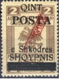 Stamp, Revenues of the Austrian Administration with Eagle drawing a, Albania,  