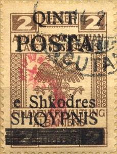 Stamp, Revenues of the Austrian Administration with Eagle drawing a, Albania,  