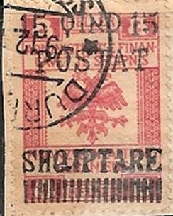 Stamp, Revenues of the Austrian Administration with Overprint, Albania,  