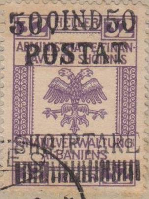 Revenues of the Austrian Administration with Overprint