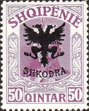 Postalstamp with overprint