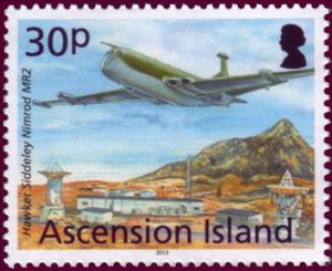Stamp, Hawker Siddely Nimrod MR2, Ascension Island,  , Aviation, Aircrafts