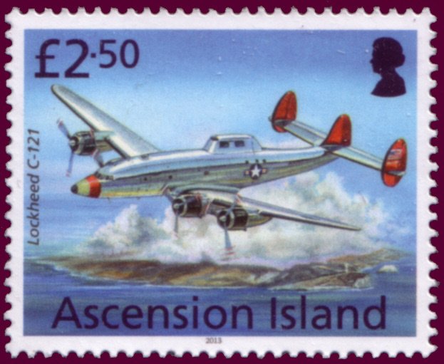Lockheed C-121 Constellation with dorsal mounted radome as U
