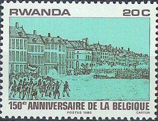Scene from belgian independence war