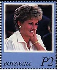 Stamp, Wearing white, Botswana,  