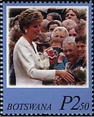 Stamp, Greeting people, Botswana,  