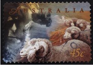 Stamp, Shearing, Australia,  , Sheep