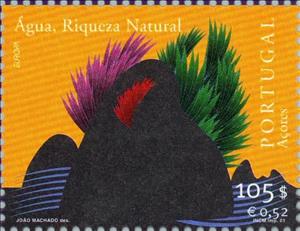 Stamp, C.E.P.T.- Water, Azores,  , C.E.P.T., Europe