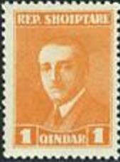 Stamp, President A. Zogu, Albania,  