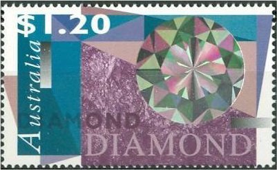Stamp, Diamond, Australia,  , Minerals