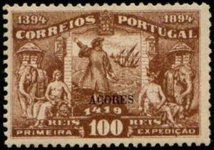 Stamp, Prince Henry as leader of the fleet, Azores,  
