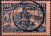 Stamp, Prince Henry studying nautical charts, Azores,  