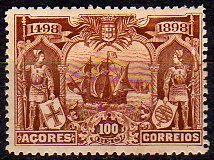 Stamp, Arrival of the Fleet, Azores,  