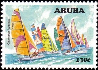 Stamp, Catamaran Regatta, Aruba,  , Sport