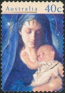 Stamp, Madonna & Child - Christmas, Australia,  , Christmas