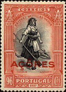 Stamp, Brites de Almeida, Azores,  