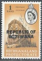 Stamp, Lion (Panthera leo), Botswana,  