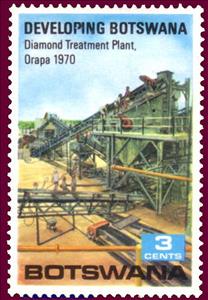 Stamp, Diamond treatement plant, Botswana,  