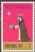 Stamp, King bringing gift, Botswana,  , Christmas