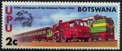 Stamp, Mail Vehicles, Botswana,  