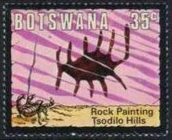 Stamp, Scorpion, Botswana,  , Rock Art and Cave Paintings