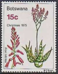 Stamp, Aloe zebrina, Botswana,  